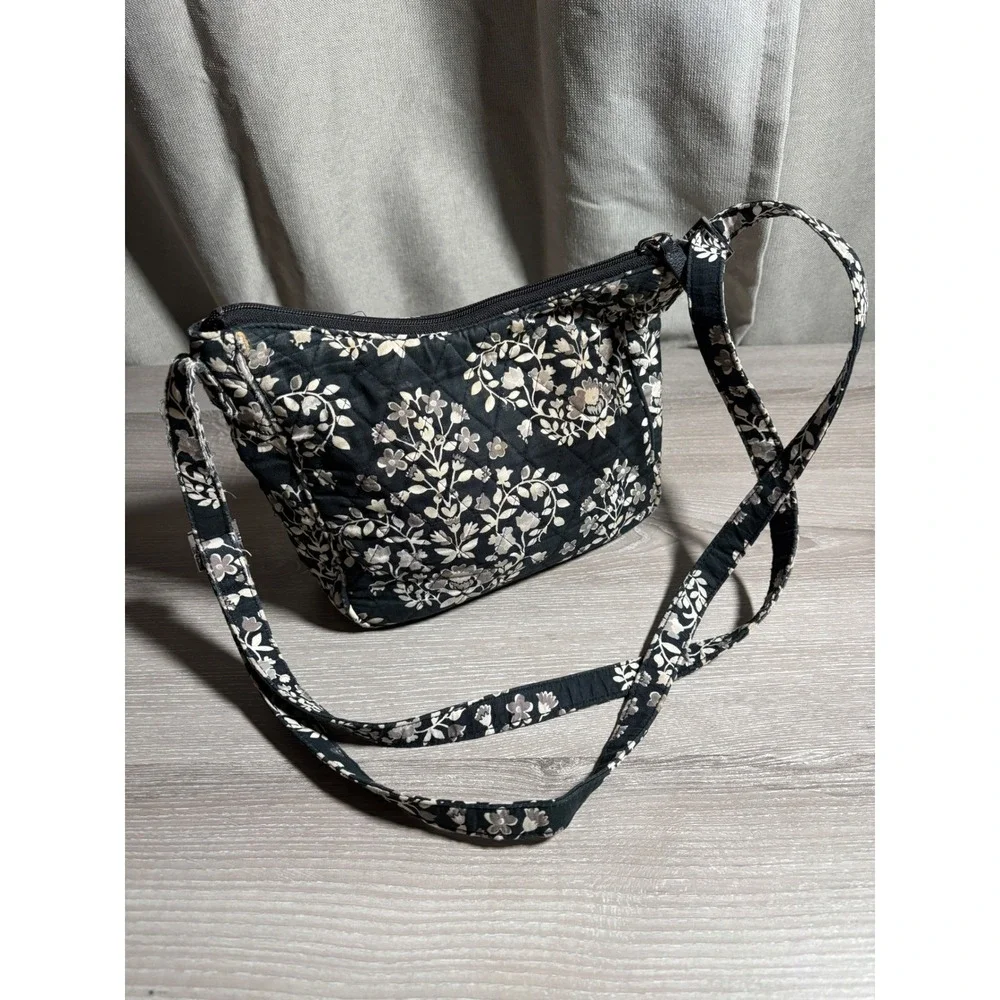 Vera Bradley Crossbody Bag Floral Quilted Cotton Adjustable Strap Small Festival